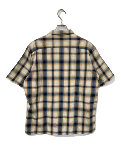 PENDLETON（ペンドルトン）PENDLETON (ペンドルトン) コットンリネンオンブレ開襟シャツ ベージュ×ブルー サイズ:Mの古着・服飾アイテム