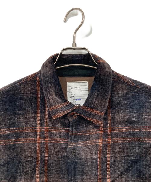 SHAREEF（シャリーフ）SHAREEF (シャリーフ) MOLE CHECK DOLMAN SHIRTS ブラウン サイズ:2の古着・服飾アイテム