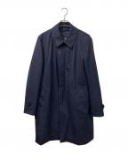 Aquascutumアクアスキュータム）の古着「AQ NIGEL バルカラーウールコート」｜ネイビー