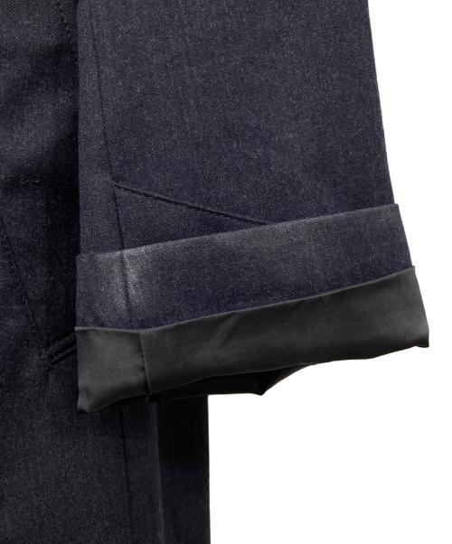 Aquascutum（アクアスキュータム）Aquascutum (アクアスキュータム) AQ NIGEL バルカラーウールコート ネイビー サイズ:表記無しの古着・服飾アイテム