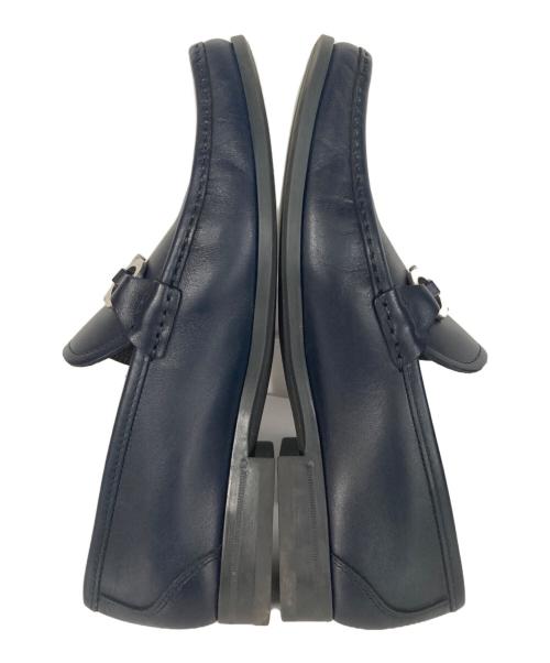 Salvatore Ferragamo（サルヴァトーレ フェラガモ）Salvatore Ferragamo (サルヴァトーレ フェラガモ) ガンチーニモカシンシューズ ネイビー サイズ:7 1/2の古着・服飾アイテム