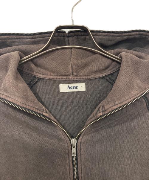 Acne（アクネ）Acne (アクネ) 裏サーマルジップパーカー ブラウン サイズ:Sの古着・服飾アイテム