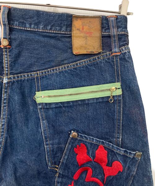 EVISU SIOTANI BROTHERS（エヴィス シオタニブラザーズ）EVISU SIOTANI BROTHERS (エヴィス シオタニブラザーズ) 9055 Philip Goss デニムパンツ インディゴ サイズ:36の古着・服飾アイテム