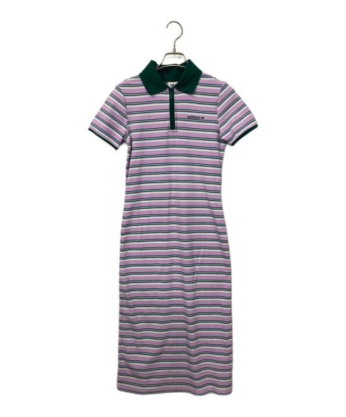 adidas Originals（アディダスオリジナル）adidas originals (アディダスオリジナル) 80sドレス グリーン×ピンク サイズ:XSの古着・服飾アイテム