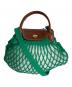 LONGCHAMP（ロンシャン）の古着「LE PLIAGE FILET クロスボディバッグ(XS)」｜グリーン