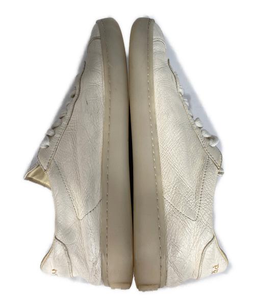 PRADA（プラダ）PRADA (プラダ) LANE LEATHER SNEAKER アイボリー サイズ:37の古着・服飾アイテム