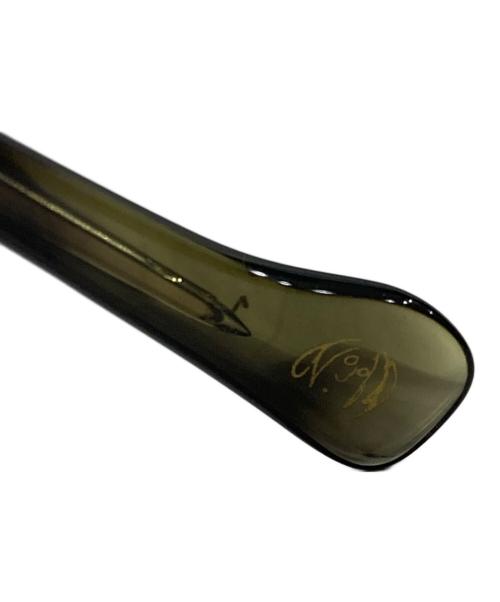 john lennon（ジョン レノン）john lennon (ジョン レノン) 伊達眼鏡 ブラウンの古着・服飾アイテム