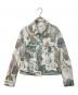 Desigual（デシグアル）の古着「総柄デニムジャケット」｜ホワイト