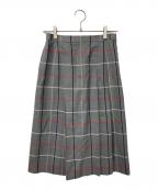 Burberry'sバーバリー）の古着「チェックスカート」｜グレー
