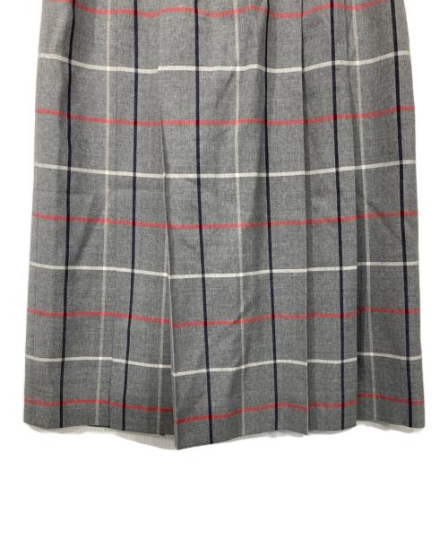 Burberry's（バーバリー）Burberry's (バーバリー) チェックスカート グレー サイズ:9ARの古着・服飾アイテム