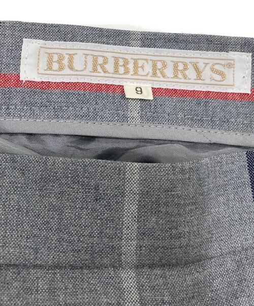 Burberry's（バーバリー）Burberry's (バーバリー) チェックスカート グレー サイズ:9ARの古着・服飾アイテム