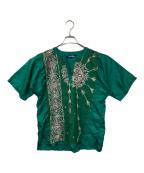 COMME des GARCONS JUNYA WATANABE MANコム デ ギャルソン ジュンヤ ワタナベ マン）の古着「スパンコールTシャツ」｜グリーン