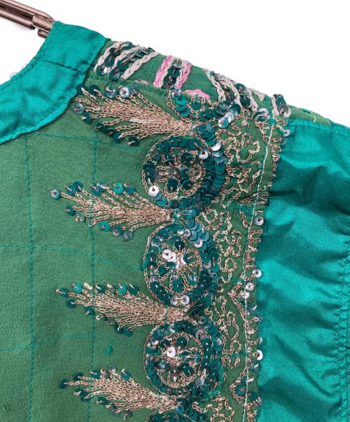 COMME des GARCONS JUNYA WATANABE MAN（コム デ ギャルソン ジュンヤ ワタナベ マン）COMME des GARCONS JUNYA WATANABE MAN (コム デ ギャルソン ジュンヤ ワタナベ マン) スパンコールTシャツ グリーン サイズ:Lの古着・服飾アイテム