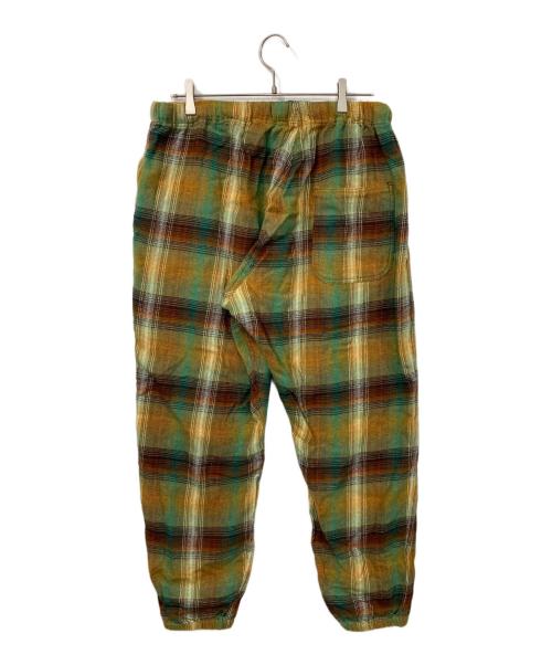 South2 West8（サウスツー ウエストエイト）south2 west8 (サウスツー ウエストエイト) コットンオンブレチェックイージーパンツ イエロー×グリーン サイズ:Lの古着・服飾アイテム