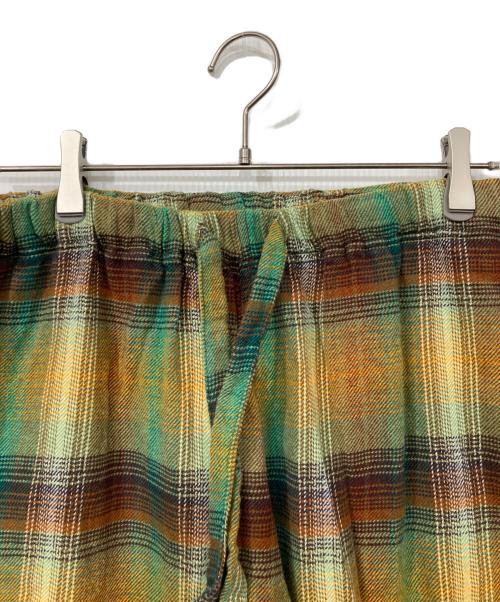 South2 West8（サウスツー ウエストエイト）south2 west8 (サウスツー ウエストエイト) コットンオンブレチェックイージーパンツ イエロー×グリーン サイズ:Lの古着・服飾アイテム