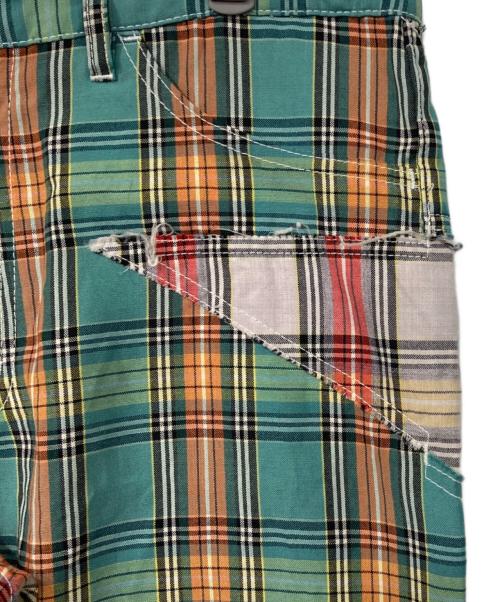 COMME des GARCONS HOMME PLUS（コムデギャルソンオムプリュス）COMME des GARCONS HOMME PLUS (コムデギャルソンオムプリュス) チェック柄パンツ グリーン サイズ:Mの古着・服飾アイテム