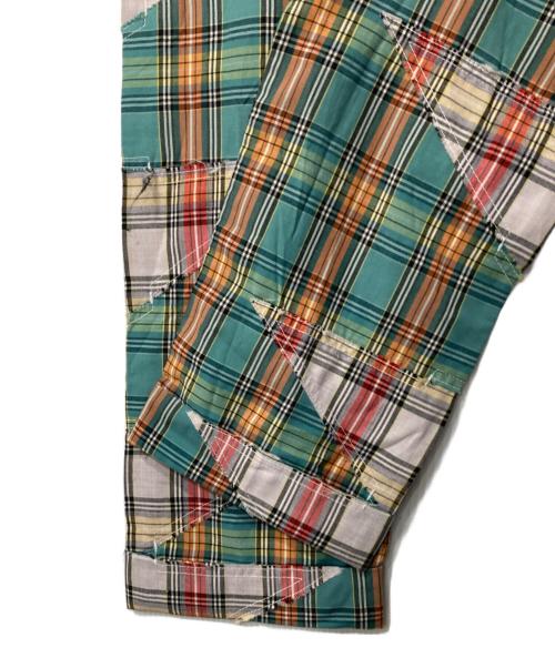 COMME des GARCONS HOMME PLUS（コムデギャルソンオムプリュス）COMME des GARCONS HOMME PLUS (コムデギャルソンオムプリュス) チェック柄パンツ グリーン サイズ:Mの古着・服飾アイテム