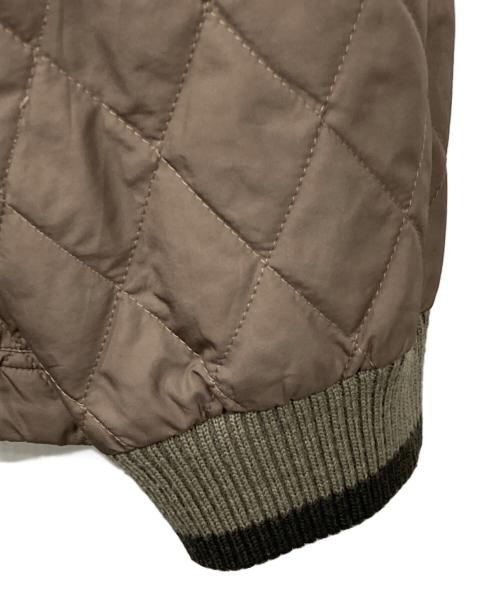 LACOSTE（ラコステ）LACOSTE (ラコステ) 襟ニットリバーシブルキルティングジャケット ブラウン サイズ:52の古着・服飾アイテム