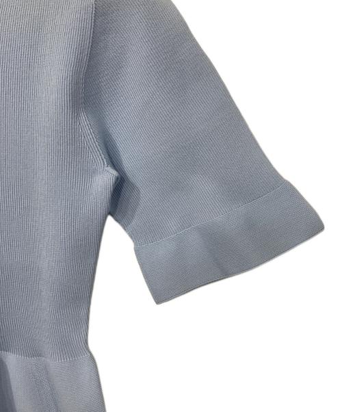 CELFORD（セルフォード）CELFORD (セルフォード) ネックホールガーメントワンピース ブルー サイズ:36の古着・服飾アイテム