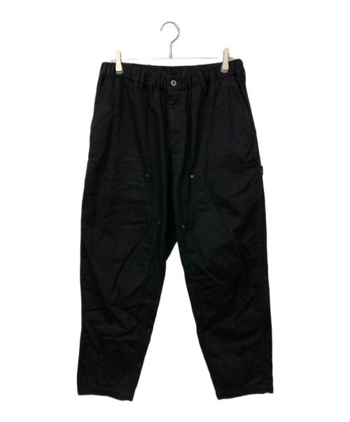 BLACK Scandal Yohji Yamamoto（ブラックスキャンダルヨウジヤマモト）BLACK Scandal Yohji Yamamoto (ブラックスキャンダルヨウジヤマモト) BSカツラギ ウェストゴム紐ワークパンツ ブラック サイズ:2の古着・服飾アイテム