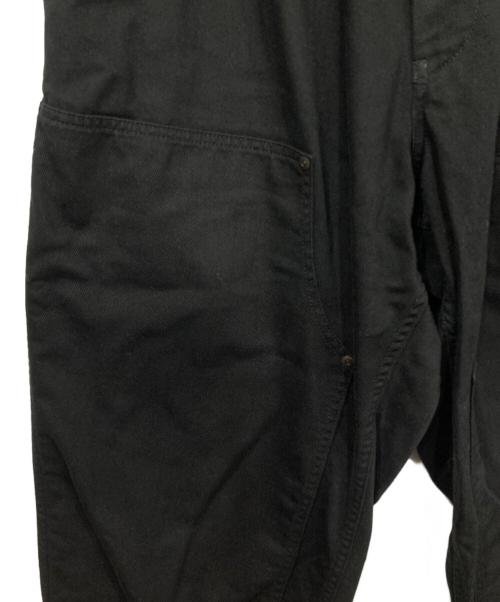 BLACK Scandal Yohji Yamamoto（ブラックスキャンダルヨウジヤマモト）BLACK Scandal Yohji Yamamoto (ブラックスキャンダルヨウジヤマモト) BSカツラギ ウェストゴム紐ワークパンツ ブラック サイズ:2の古着・服飾アイテム