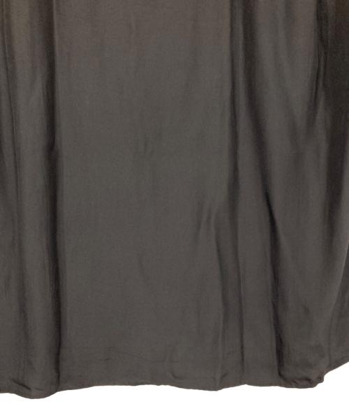 Yohji Yamamoto pour homme（ヨウジヤマモト プールオム）Yohji Yamamoto pour homme (ヨウジヤマモト プールオム) オープンカラーシルクロングシャツ ブラック サイズ:2の古着・服飾アイテム