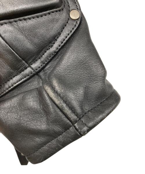 Super Rider（スーパーライダー）Super Rider (スーパーライダー) ダブルライダースジャケット ブラック サイズ:ＬＬの古着・服飾アイテム