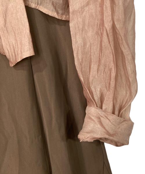 LAGUNA MOON（ラグナムーン）LAGUNA MOON (ラグナムーン) LADYボレロレイヤードマーメイドワンピース ブラウン サイズ:Mの古着・服飾アイテム