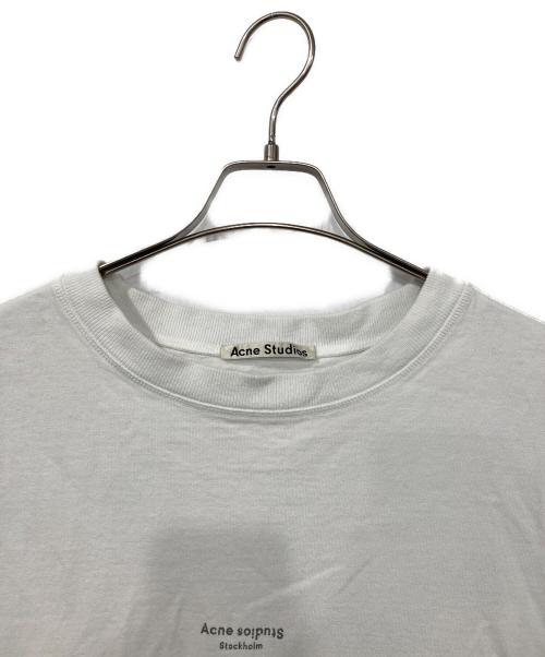 Acne studios（アクネ ストゥディオズ）ACNE STUDIOS (アクネ ストゥディオズ) ロゴプリントTシャツ ホワイト サイズ:Mの古着・服飾アイテム