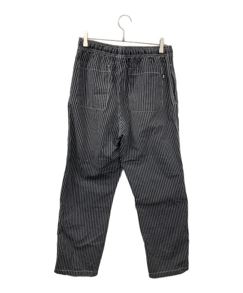 stussy（ステューシー）stussy (ステューシー) Brushed Cotton Relaxed Pant ブラック×ホワイト サイズ:Mの古着・服飾アイテム