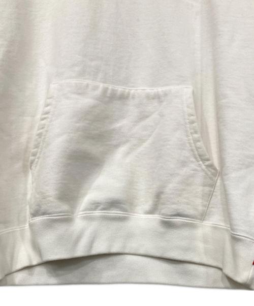 SUPREME（シュプリーム）Supreme (シュプリーム) 21SS big Logo Hooded Sweatshirt ホワイト×レッド サイズ:Mの古着・服飾アイテム