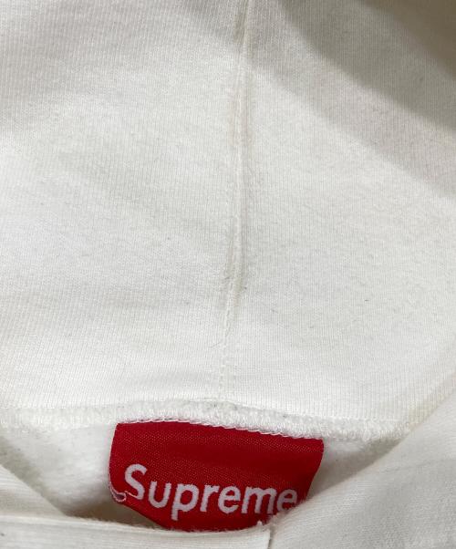 SUPREME（シュプリーム）Supreme (シュプリーム) 21SS big Logo Hooded Sweatshirt ホワイト×レッド サイズ:Mの古着・服飾アイテム