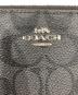 中古・古着 COACH (コーチ) ロング ジップ アラウンド ウォレット ブラック：6000円