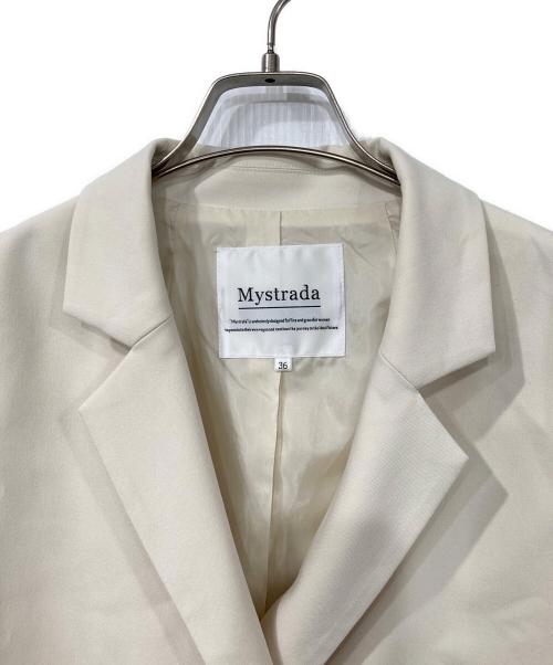 Mystrada（マイストラーダ）Mystrada (マイストラーダ) ダブルジャケット アイボリー サイズ:36の古着・服飾アイテム