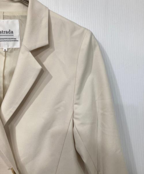 Mystrada（マイストラーダ）Mystrada (マイストラーダ) ダブルジャケット アイボリー サイズ:36の古着・服飾アイテム
