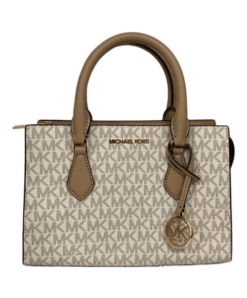 MICHAEL KORS（マイケル・コース）MICHAEL KORS (マイケル・コース) SHEILA センタージップ サッチェル スモール ベージュの古着・服飾アイテム