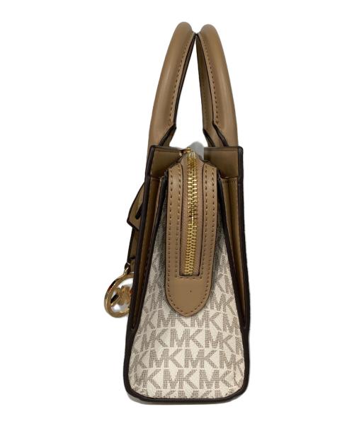 MICHAEL KORS（マイケル・コース）MICHAEL KORS (マイケル・コース) SHEILA センタージップ サッチェル スモール ベージュの古着・服飾アイテム