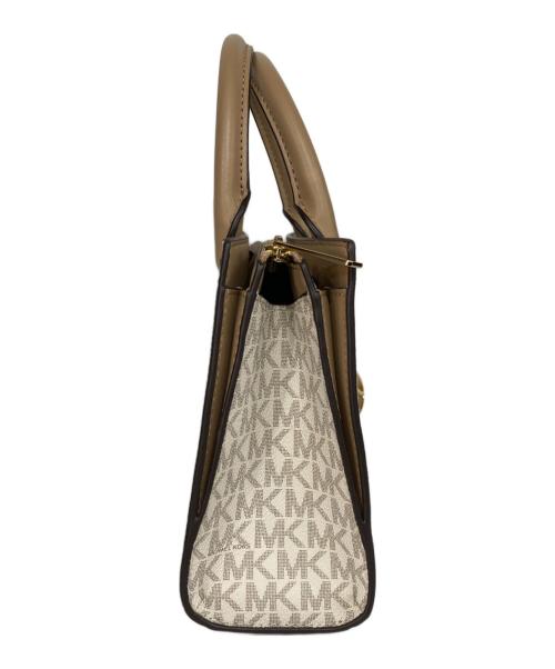 MICHAEL KORS（マイケル・コース）MICHAEL KORS (マイケル・コース) SHEILA センタージップ サッチェル スモール ベージュの古着・服飾アイテム