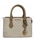 MICHAEL KORS (マイケル・コース) SHEILA センタージップ サッチェル スモール ベージュ：11000円