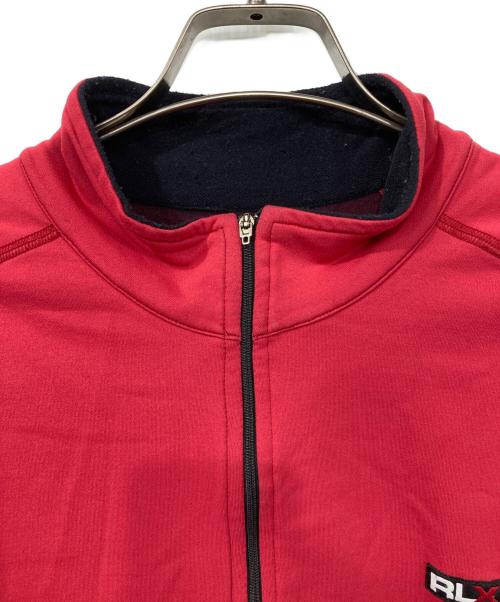 RLX RALPH LAUREN（アールエルエックスラルフローレン）RLX RALPH LAUREN (アールエルエックスラルフローレン) ハーフジップスウェット レッド サイズ:Lの古着・服飾アイテム