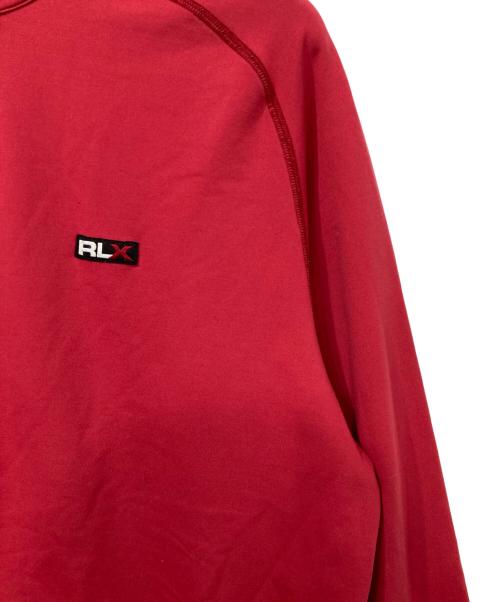 RLX RALPH LAUREN（アールエルエックスラルフローレン）RLX RALPH LAUREN (アールエルエックスラルフローレン) ハーフジップスウェット レッド サイズ:Lの古着・服飾アイテム