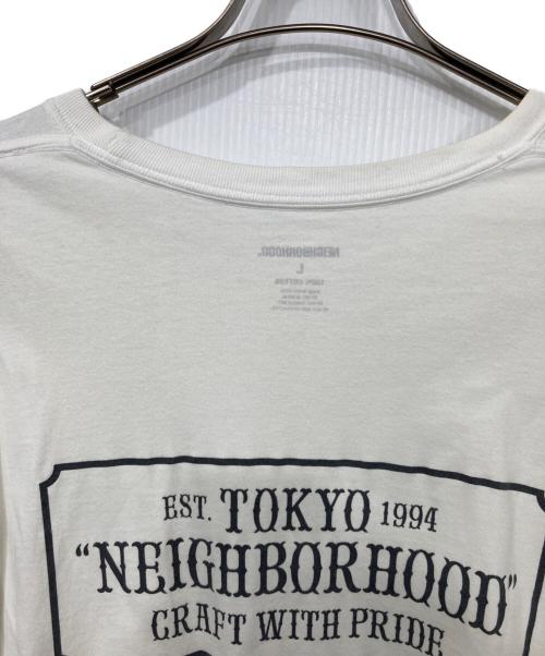 NEIGHBORHOOD（ネイバーフッド）NEIGHBORHOOD (ネイバーフッド) ワンポイント長袖Tシャツ ホワイト サイズ:Lの古着・服飾アイテム