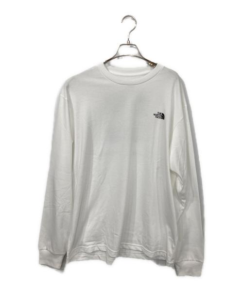 THE NORTH FACE（ザ ノース フェイス）THE NORTH FACE (ザ ノース フェイス) ロングスリーブバックスクエアロゴティー ホワイト サイズ:XXLの古着・服飾アイテム