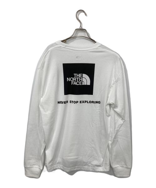 THE NORTH FACE（ザ ノース フェイス）THE NORTH FACE (ザ ノース フェイス) ロングスリーブバックスクエアロゴティー ホワイト サイズ:XXLの古着・服飾アイテム