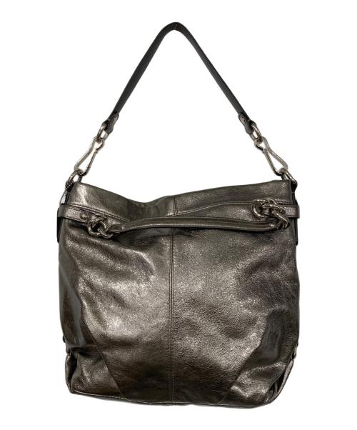 COACH（コーチ）COACH (コーチ) 2WAYバッグ メタリックシルバーの古着・服飾アイテム