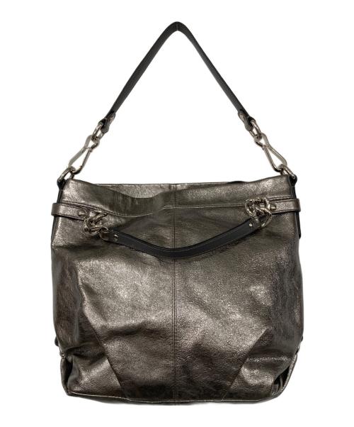 COACH（コーチ）COACH (コーチ) 2WAYバッグ メタリックシルバーの古着・服飾アイテム