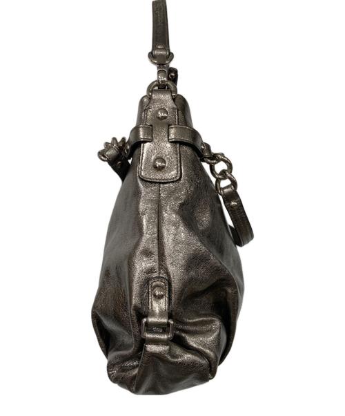 COACH（コーチ）COACH (コーチ) 2WAYバッグ メタリックシルバーの古着・服飾アイテム