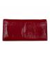 Yves Saint Laurent (イヴサンローラン) ロゴステッチ長財布 レッド：8000円