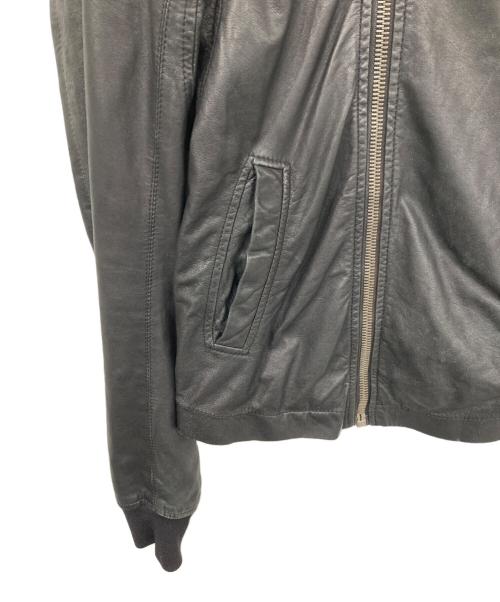 RICK OWENS（リックオウエンス）RICK OWENS (リックオウエンス) ラムレザーライダースジャケット ブラック サイズ:XSの古着・服飾アイテム
