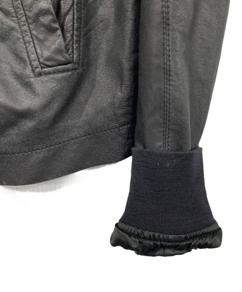 RICK OWENS（リックオウエンス）RICK OWENS (リックオウエンス) ラムレザーライダースジャケット ブラック サイズ:XSの古着・服飾アイテム